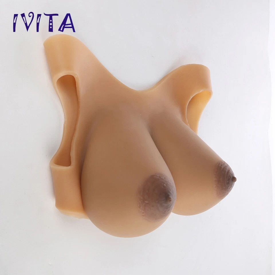 Crossdresser GG Cup Large Areola Full Silicone Breast Forms Artificial Boobs - Image 2 of 4