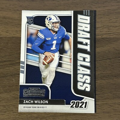 2021 Panini Draft Class Zach Wilson RC # 11 New York Jets