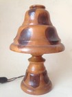 rare vintage Brazilian Butterfly Wood lamp — photo 2