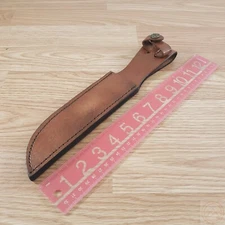 Brown Leather Sheath For Your Fixed-Blade Knife Made To Fit Up To 7-Inch Blade