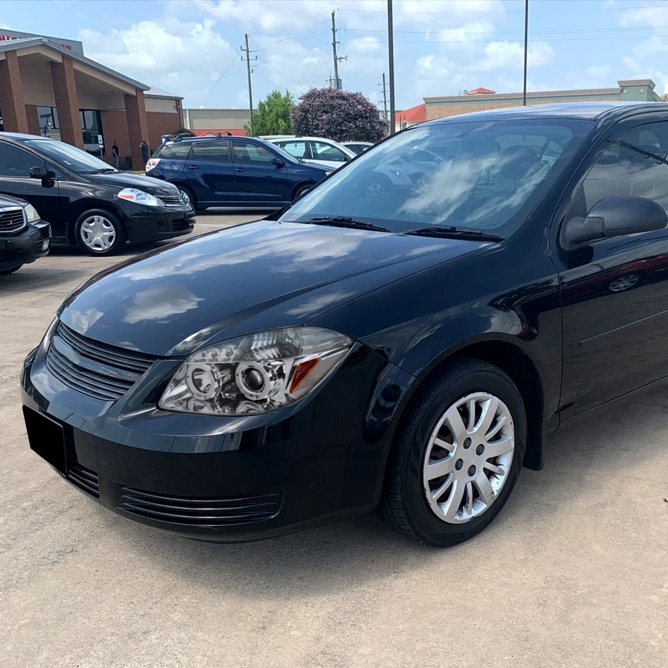 Faros proyectores de doble halo cromados para Pontiac G5 Pursuit 05-10 Cobalt Foto 4 de 4