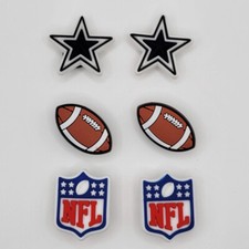 NFL Dallas Cowboys Football Team For Shoe Charms - 6 pieces