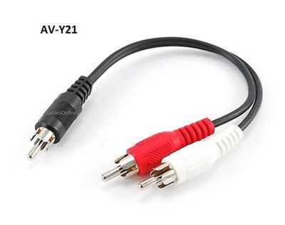 Buy MAEnt 2Jack 6.35mm 1/4 inch Jack to 2RCA Male Metal Audio Cable 2