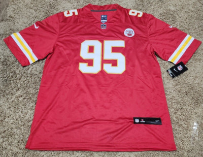 Chris Jones Kansas City Chiefs On The Field Stitched Men's Jersey Small