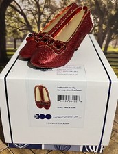 Hallmark Limited Wizard of OZ Glass Ruby Slippers Ornament WB 100th Anniversary