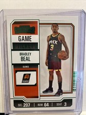 2023 Panini Contenders #14 Bradley Beal Green Game Ticket Suns