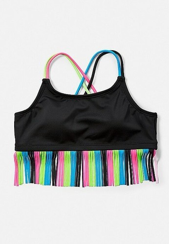 Justice Girls Rainbow Fringe Bikini Top - New with Tags - Picture 4 of 4