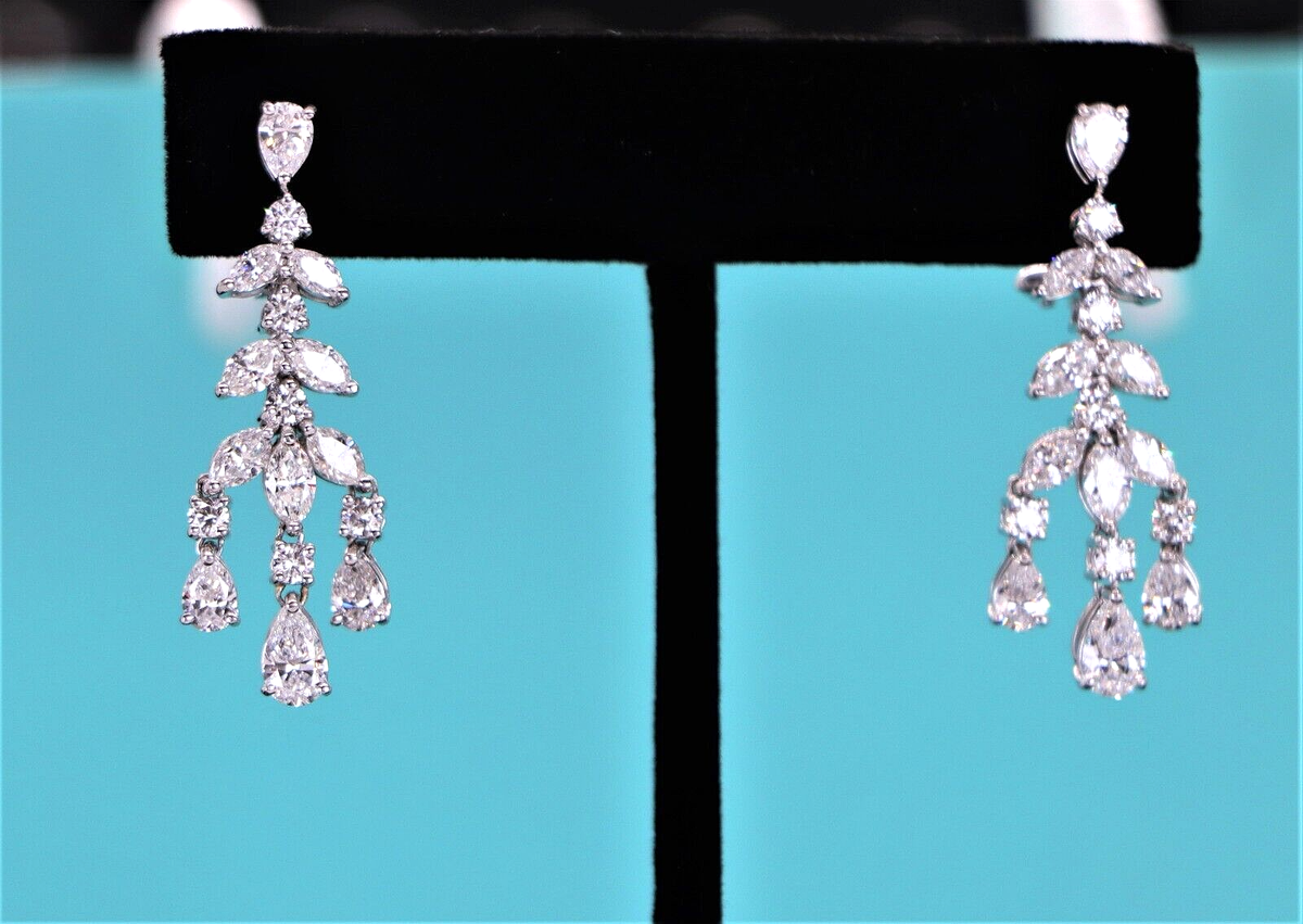 Tiffany & Co Victoria Platinum 5.15ct Marquise Pear Diamond