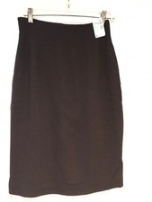 Women's VNTG New W Tags Emanuel Ungaro Designer Straight Skirt Size 6/40 Brown