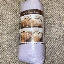 Faux Fur Duvet Cover Plush Shaggy XeGe Orchid Lilac Queen Size NEW