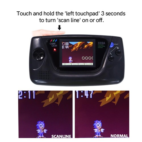 Touch Version High Light Brightness LCD Screen Kit For SEGA Game Gear Console - Picture 7 of 14