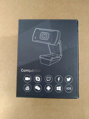 Webcam Full HD A855-1080p 30fps built-in Microphone USB 2.0 powered MJPEG YUY2