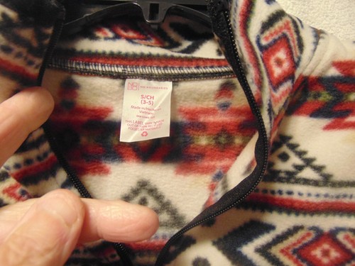 Chaqueta de lana sin límites talla S 3-5 estampado geométrico - Imagen 2 de 4