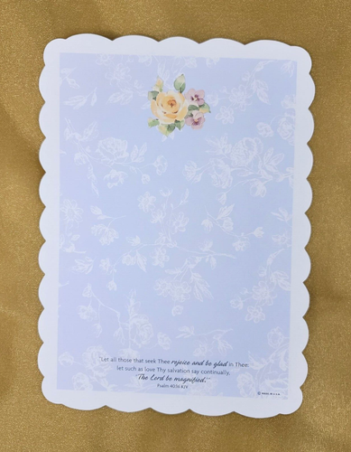 Papeterie chrétienne DaySpring bords festonnés réjouissez-vous d'être heureux 32 feuilles 16 env - Photo 7/11