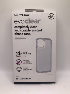 iPhone 2020 5.4 (iPhone 12 Mini) Tech21 Evo Clear Non-Slip Impact Case - Clear