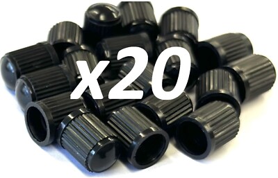 20x Reifenventil Staubkappen Abdeckung schwarz Kunststoff alle Modelle Top Qualität Kappen