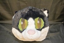 Dan Dee Collectors Choice Full Plush Black and White Cat Head Adult Costume