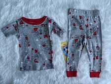 Disney Mickey Mouse Pajamas Toddler Boys Girls PJ Set 18M Shirt Pants Valentine