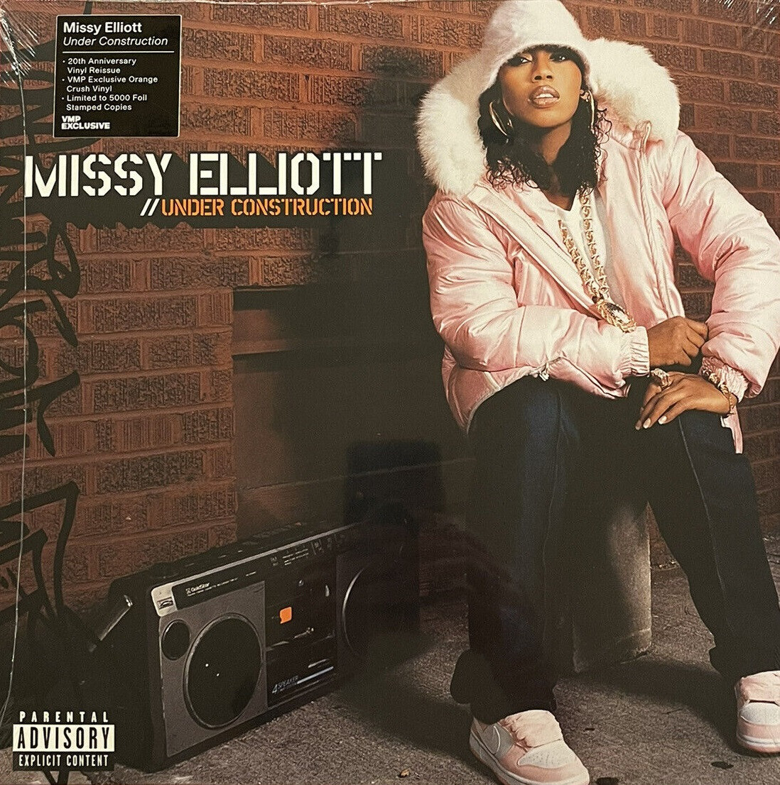 MISSY ELLIOT Under Construction 2-LP ORANGE Ludacris Method Man Jay Z Beyonce 50