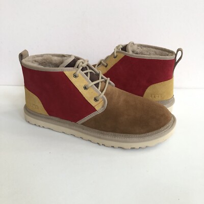 UGG MEN NEUMEL MASHUP CHESTNUT / SAMBA RED CHUKKA SHOE US 14 / EU 48.5 / UK 13