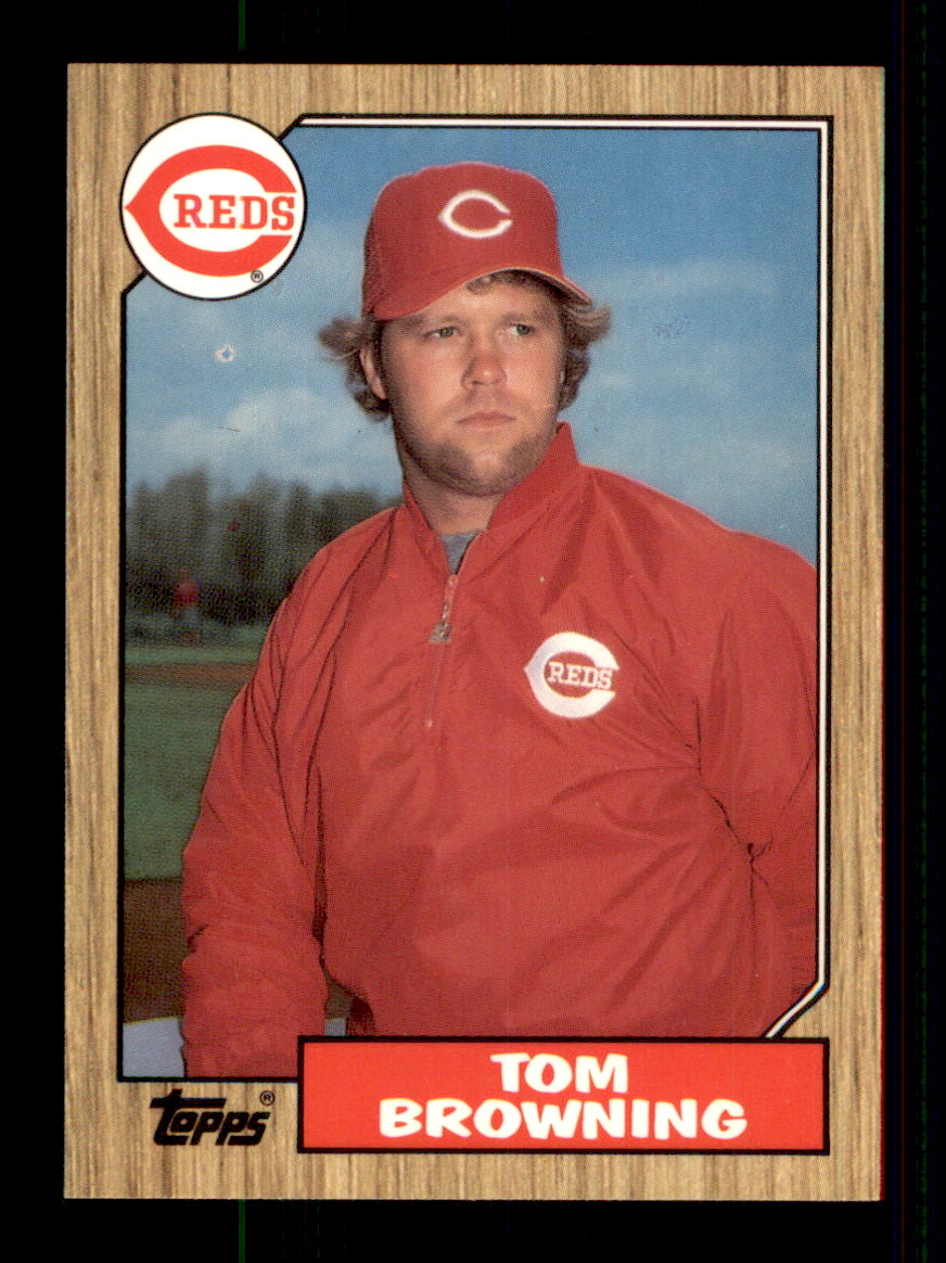 1987 Topps #65 Tom Browning Collector's Edition (Tiffany)