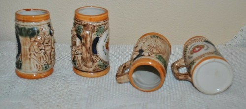 S/4 BEER STEIN SUISSE SCHWEIZ SWITZERLAND Souvenir Miniature 3.6"H VTG 3D MINT - Bild 2 von 2