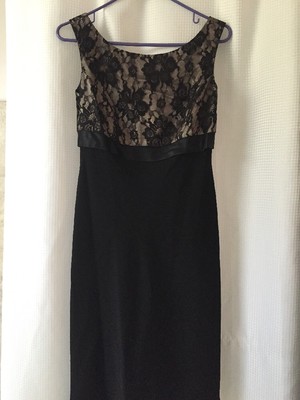 Jones New York Macy's Black Lace top knee length Cocktail Dress Size 6 NWOT | eBay Jones New York Macy's Black Lace top knee length Cocktail Dress Size 6 NWOT | eBay