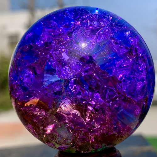166G Natürliche Titan Regenbogen Quarz Kugel Kristallkugel Heilung - Bild 19 von 24
