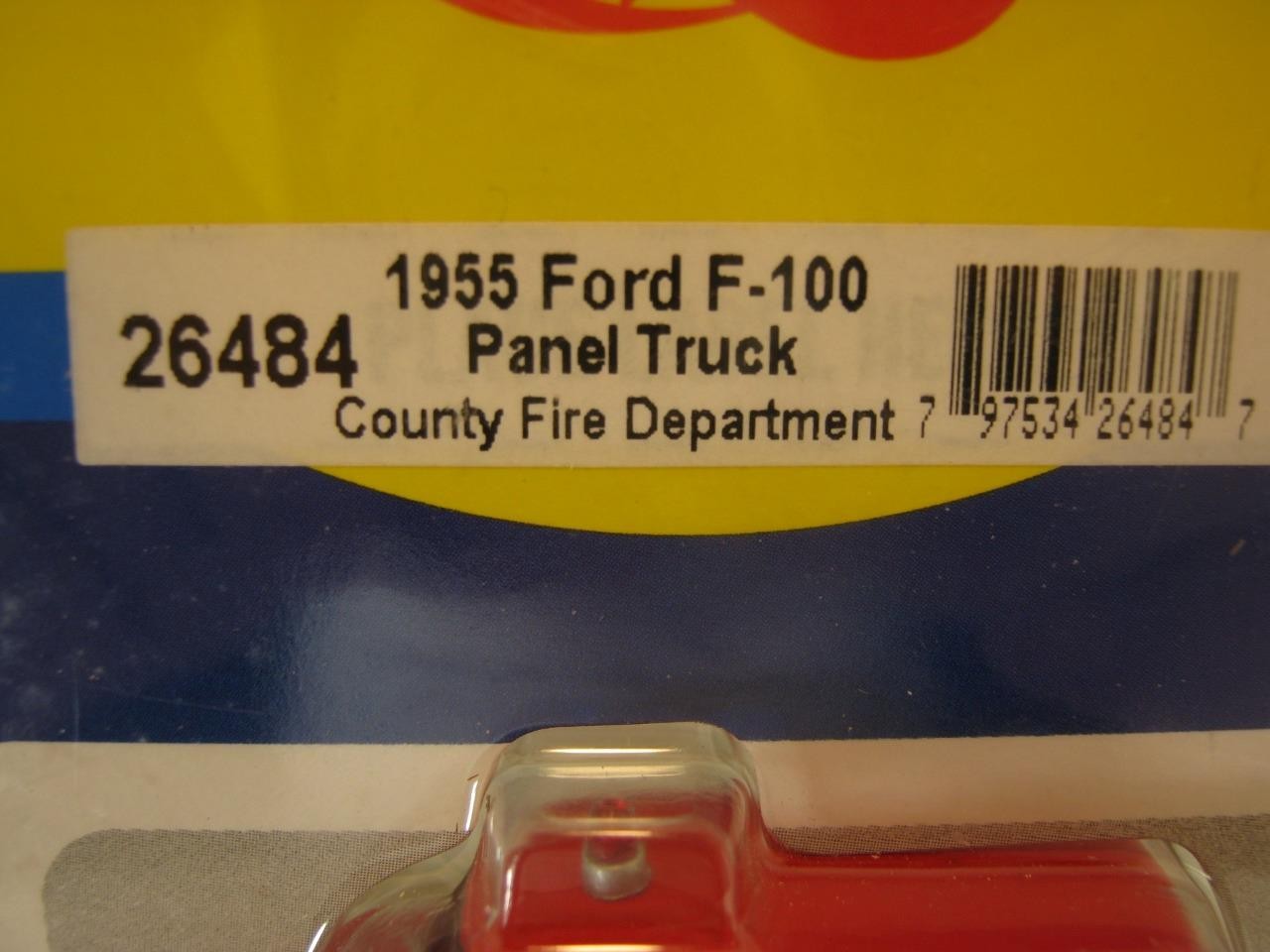 HO Athearn 1955 Ford F-100 Panel Truck County Fire Department 26484 NIB ...