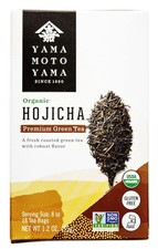 Organic Hojicha Green Tea Bag, Roasted Green Tea Leaves, 18 Ct Pack of 6 