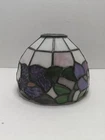 Vintage Dale Tiffany Floral Stained Glass Dome Lamp Shade 6"