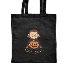 Shopper-Tasche "Happy Halloween Vampire" klassisch schwarz (ZB00027751)