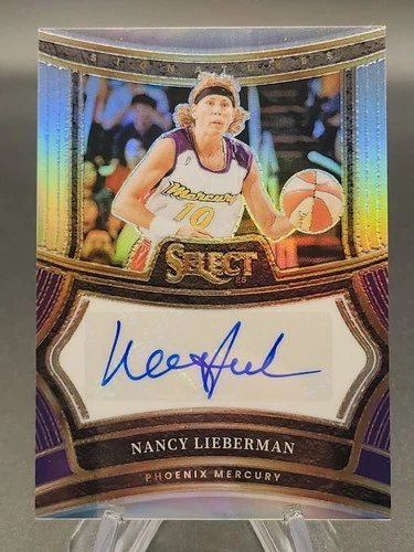 2025 Panini Select WNBA #SG-NL Nancy Lieberman Auto Signatures Silver Prizm