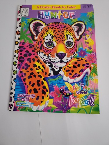 Lisa Frank vintage 2000 Poster Book to Color “Hunter” coloring book Unused - Picture 15 of 15