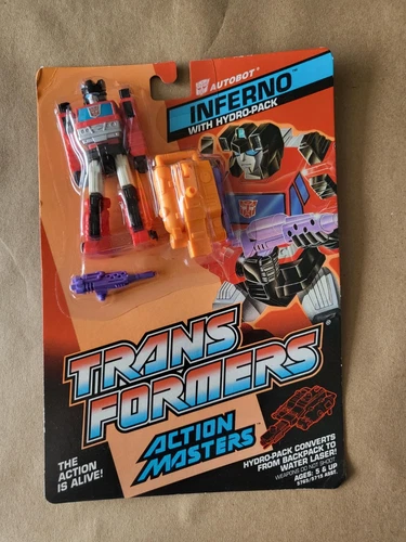 Inferno Action Masters MOSC NEW 1989 Vintage Hasbro G1 Transformers Figure