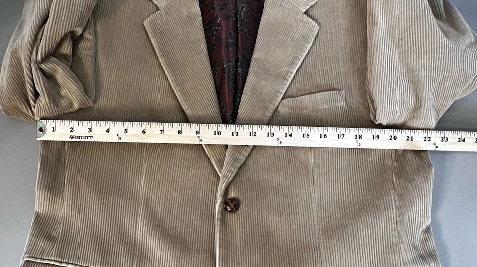 Vintage Lauren Ralph Lauren  Corduroy Blazer Tan Men 42S Sport Coat - Image 4 of 4