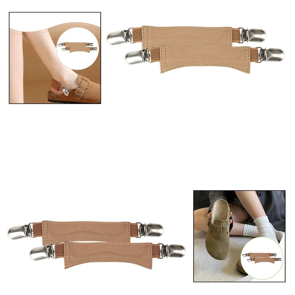 Sangles élastiques pour chaussures, sangles de talon pour mules, sabots, - Photo 1/1