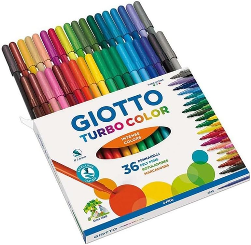 Turbo Color - Astuccio Da 36 Pennarelli a Punta Fine, 2.8Mm, Colori Intensi - Foto 5 di 12