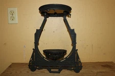 Antique 1881 Bradley & Hubbard Ornate Victorian Cast Iron Hanging Oil Lamp Frame