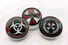 3x Resident Evil Umbrella Corporation Emaille Pins Set &ndash; Zombie Outbreak Respons
