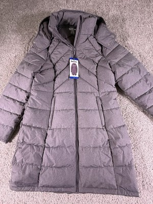 NWT Bench. Women's Long Puffer Jacket - Gray Size L