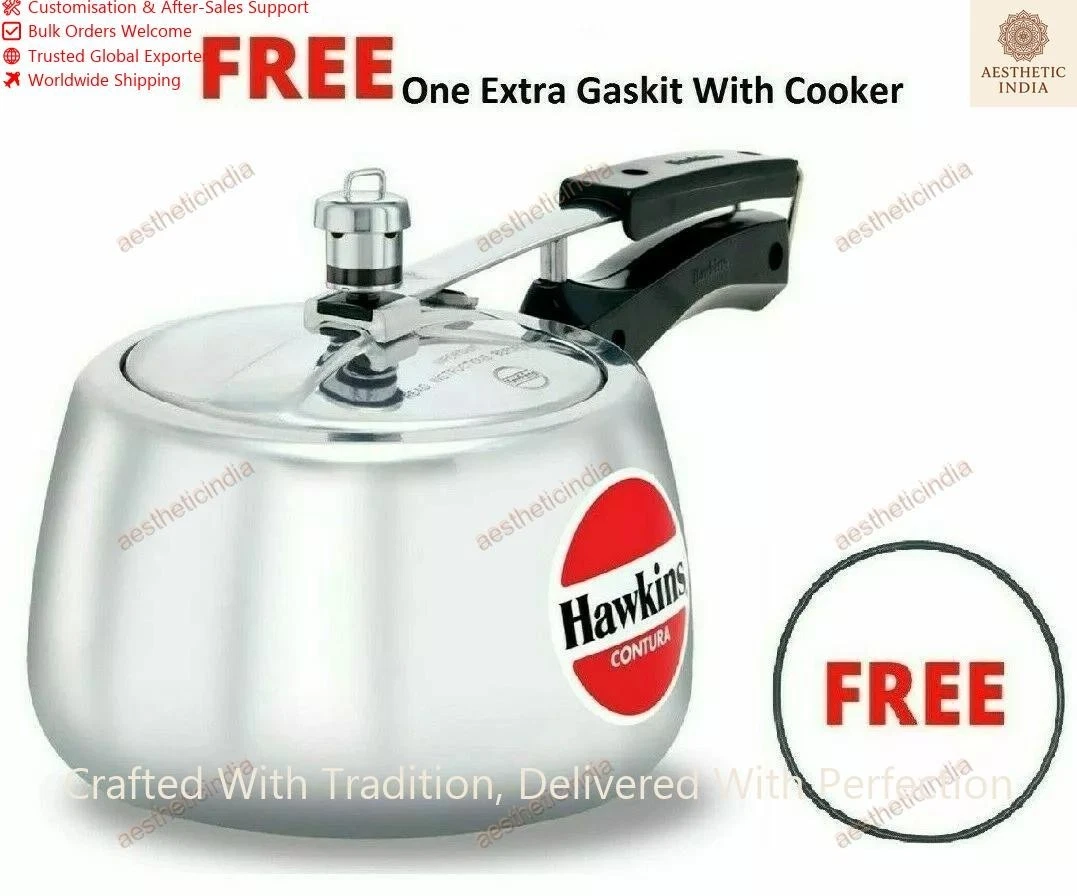 Hawkins Contura Pressure Cooker 3 Litres Aluminum Silver Color Best Kitchen Gift
Opens in a new wind