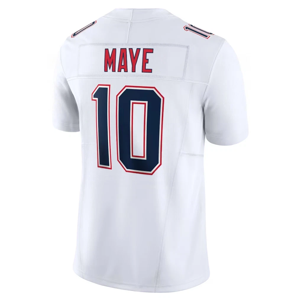Patriotss Men's Drake Maye  White Super B.owl LX Jersey