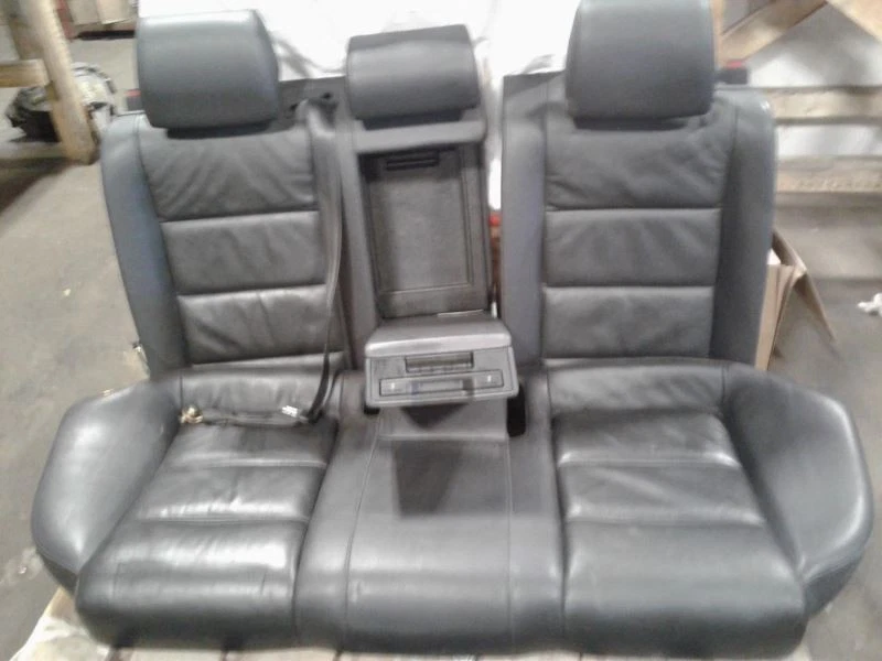 Black Leather 60/40 Rear Back Bench Seat Side Cushions 06 2006 Audi A6 - Imagem 3 de 4