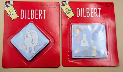 2008 Dilbert Set Of 2 Sticky Notes 64 Sheets Each Dilbert Office Gift Funny