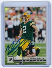 2018 PACKERS Mason Crosby signed card Panini #115 AUTO Green Bay Kicker