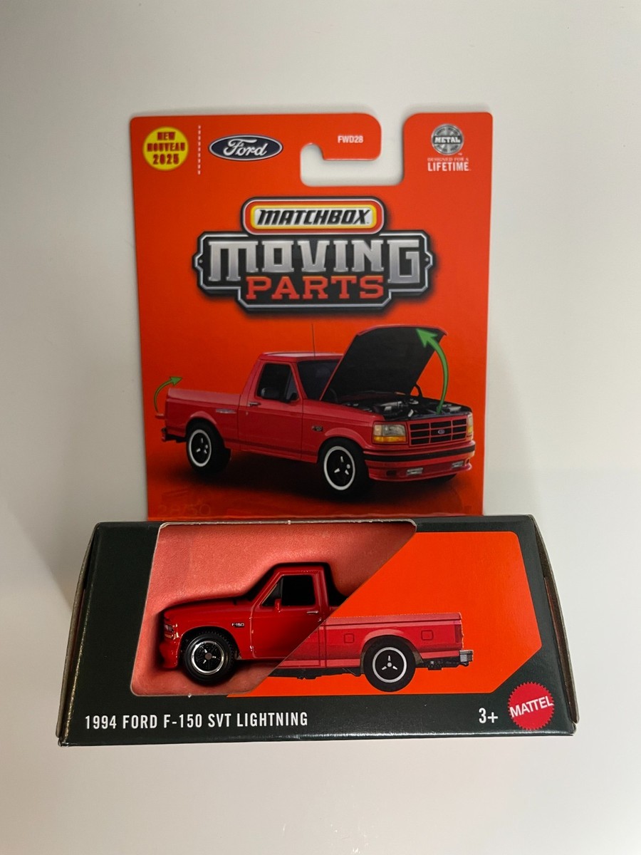 MATCHBOX Moving Parts 1994 Ford F-150 SVT Lightning (JBW69) - Red