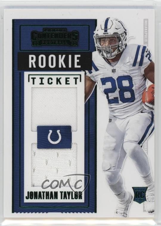 2020 Panini Contenders Rookie Ticket Dual Swatches Jonathan Taylor #DS15 RC n1u