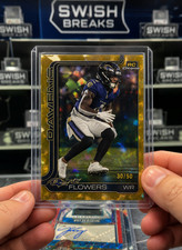2025 Topps Chrome Sapphire Zay Flowers Gold /50 – Ravens