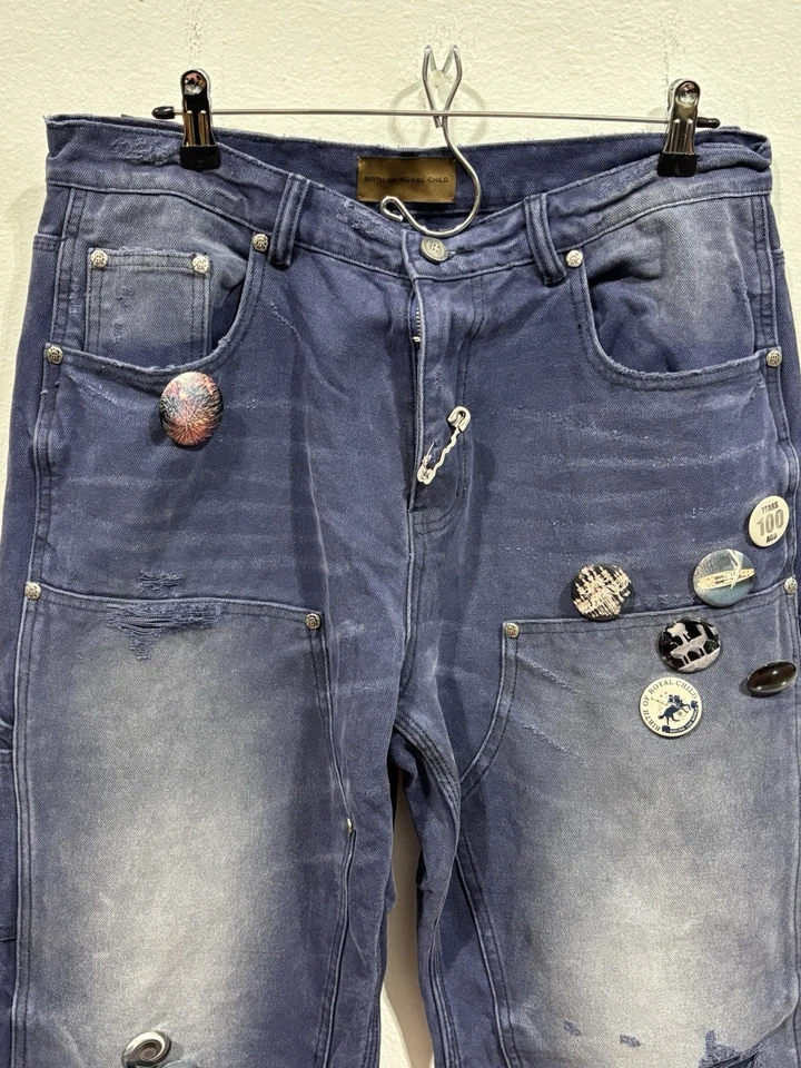 Birth Of Royal 1920 年代蓝色裤子 L 码全新 100% 正品 — 第 2/4 张图片